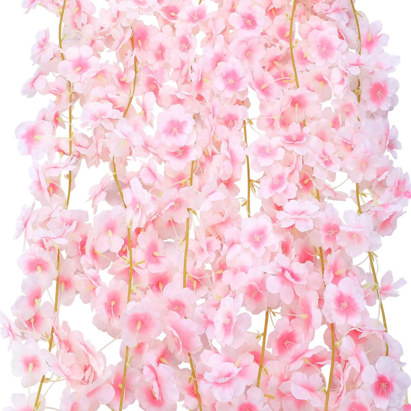 Mercer41 10 Pack 59 Artificial Cherry Blossom Vines Cherry Blossom